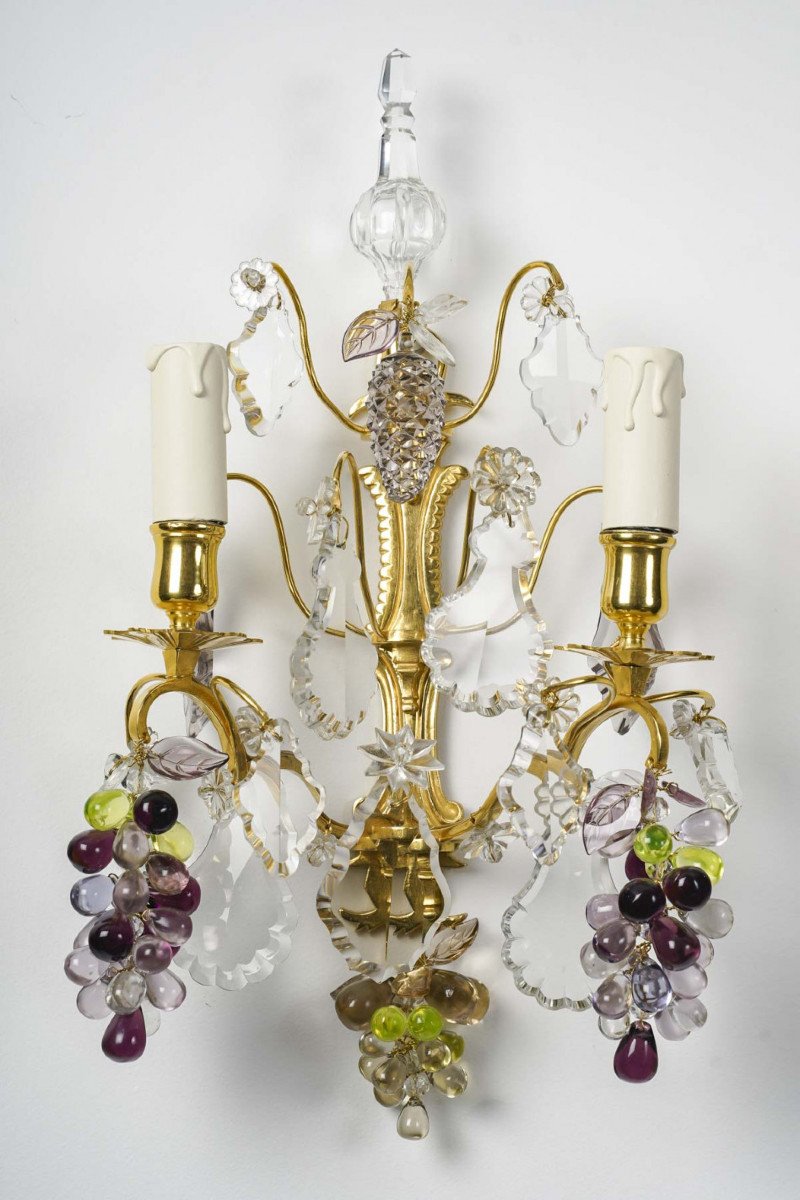 A Napoleon III Period (1848 - 1870) Pair Of Wall - Lights.-photo-4