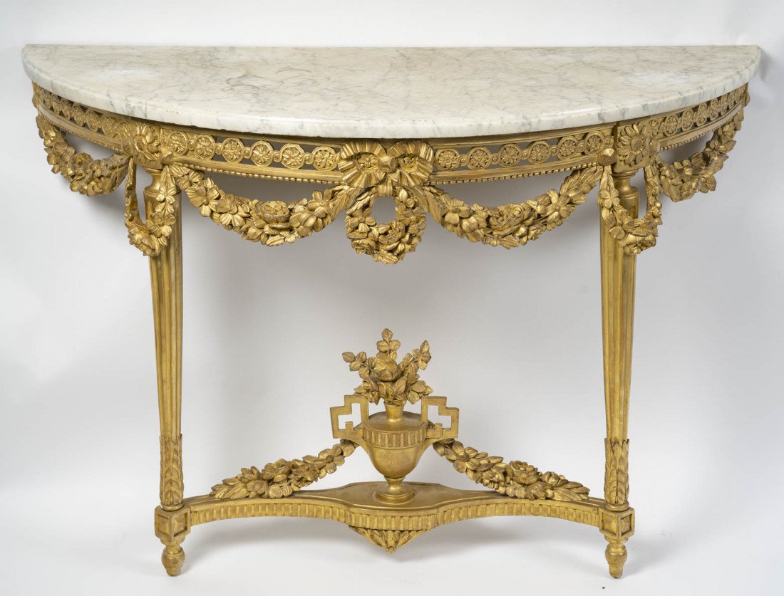 Console d'époque Louis XVI (1774 - 1793).