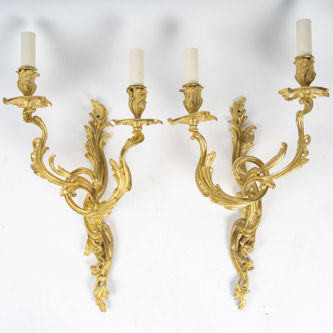 A Pair Of Wall - Lights In Louis XV Style.