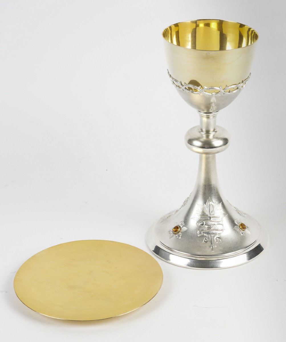 A Chalice And Its Paten.-photo-3