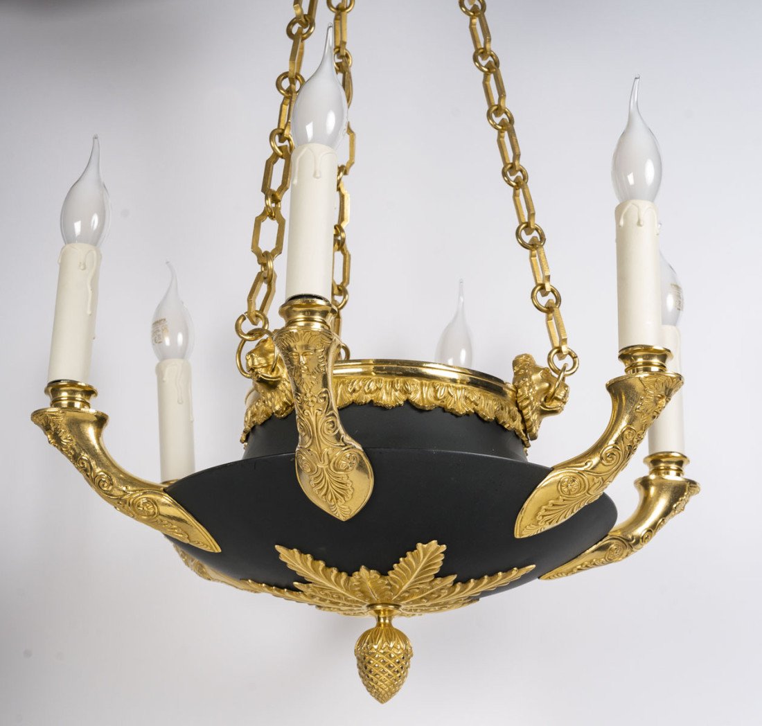 A Chandelier In The 1st Empire Style.-photo-4