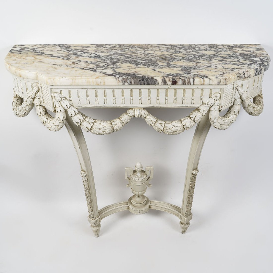 Paire De Consoles De Style Louis XVI.-photo-1