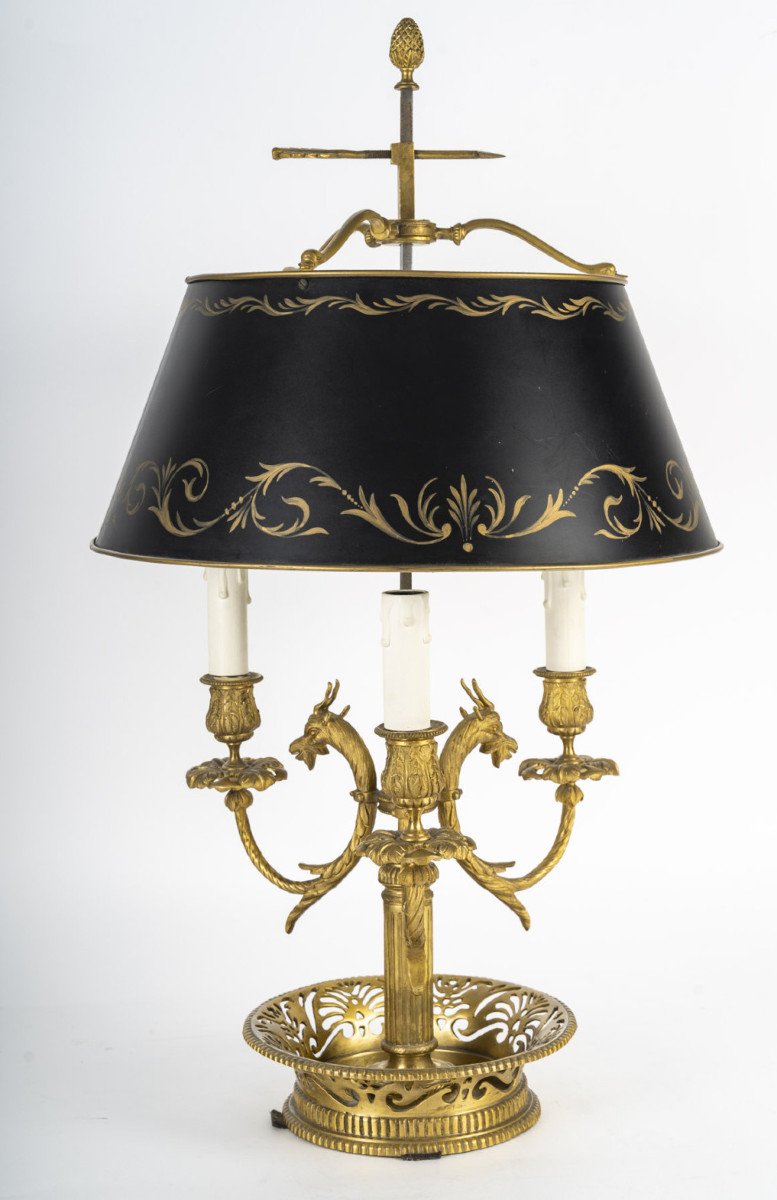 Lampe Bouillotte De Style Louis XVI.