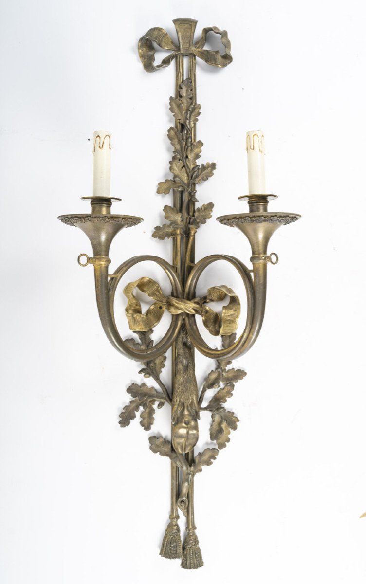 A Pair Of Wall - Lights In Louis XVI Style.-photo-2