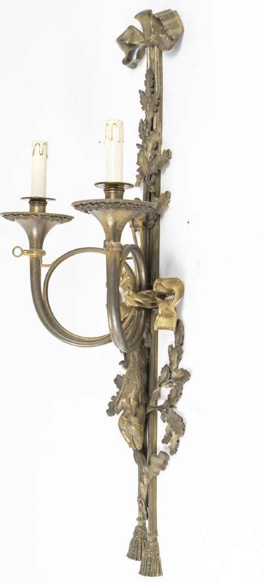 A Pair Of Wall - Lights In Louis XVI Style.-photo-1