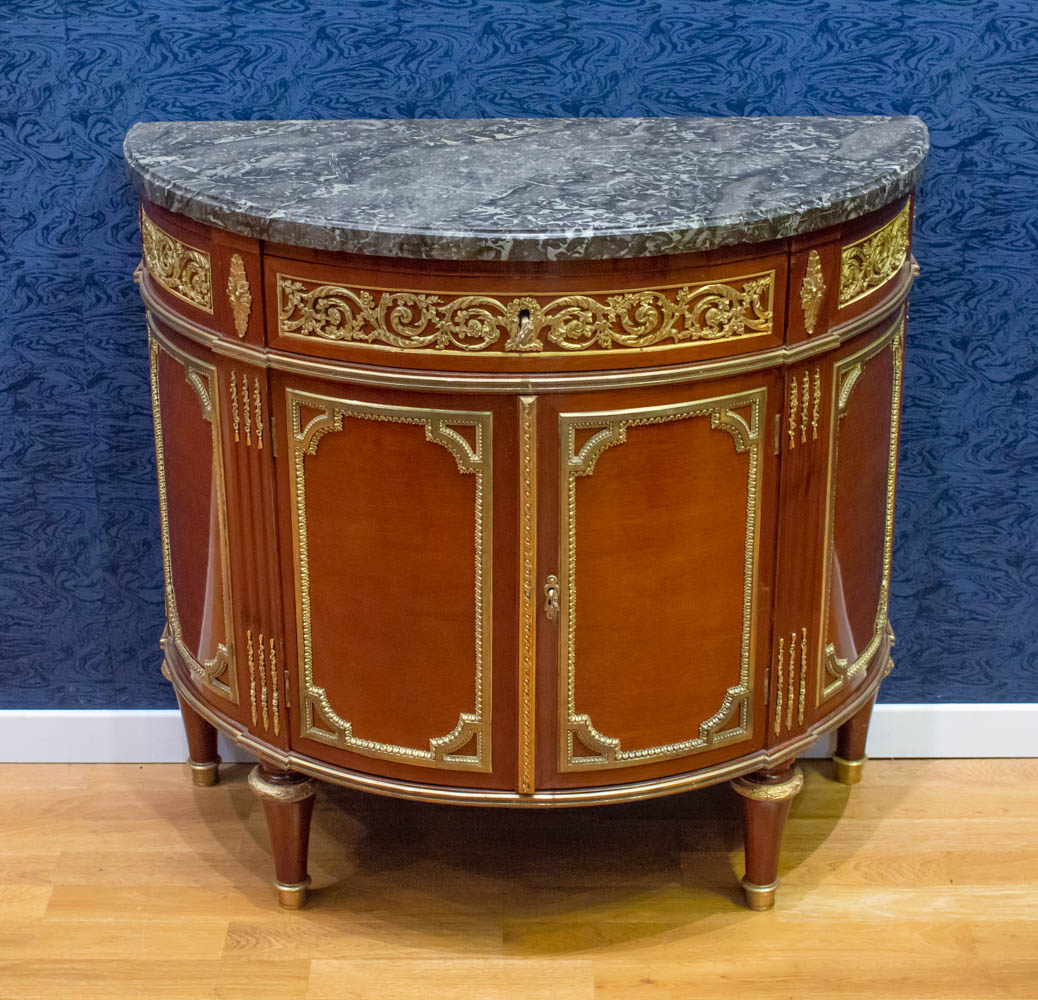 Buffet Demi-lune De Style Louis XVI.-photo-2