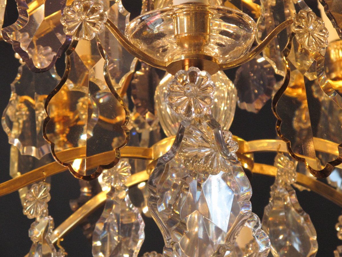 An Important Crystal Louis XV Style Chandellier.-photo-2