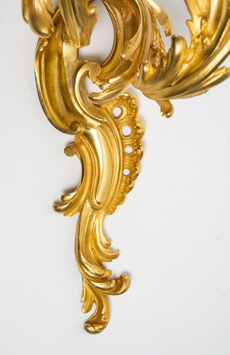 Paire d'Appliques De Style Louis XV. -photo-4