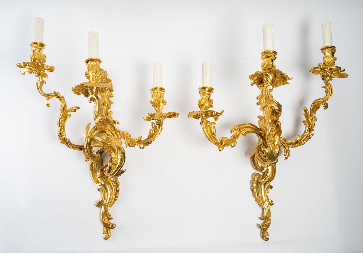 Paire d'Appliques De Style Louis XV. 