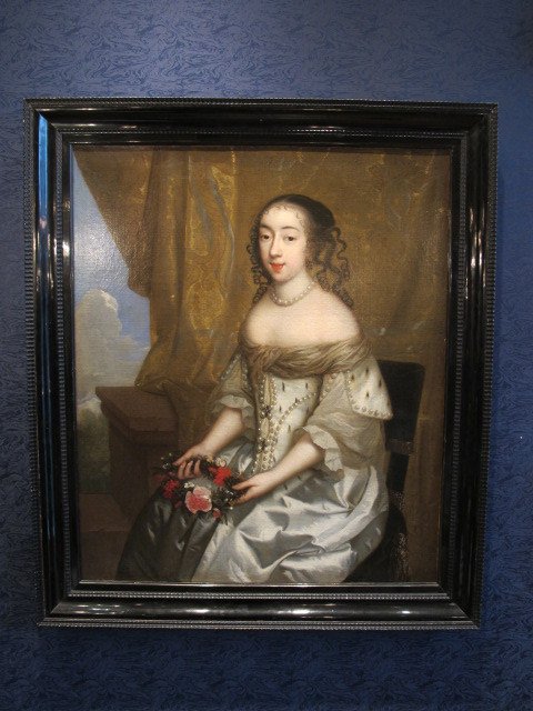 Charles Beaubrun (1604 - 1694): Portrait d'Henriette d'Angleterre, Duchesse d'Orléans. -photo-2