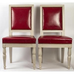 A 1st Empire Period (1804 - 1815) Pair Of Chairs.