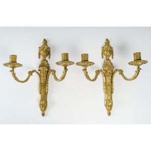 A Louis XVI Period (1774 - 1793) Pair Of Wall - Lights.