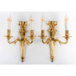 A Louis XVI Period (1774 - 1793) Pair Of Wall - Lights.