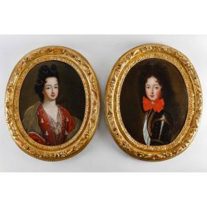 Presumed Portraits Of The Duchess And The Duke Of Bourbon.