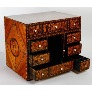 A Marquetry Cabinet.