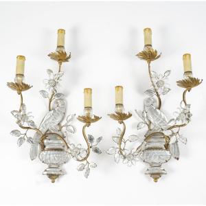 A Pair Of Maison Baguès Wall-lights.