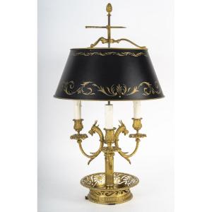 A Bouillotte Lamp In Louis XVI Style.