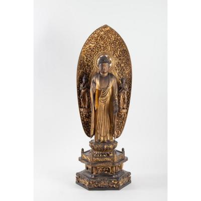 A Statue Of Buddha Amida.