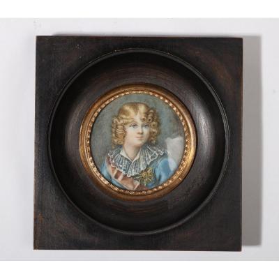 Miniature - Portrait De Roi De Rome.