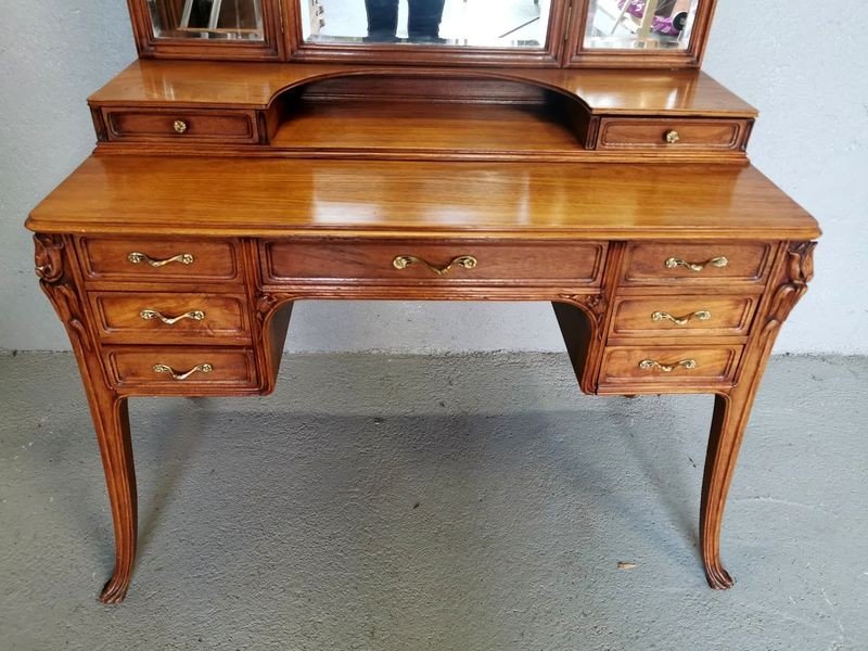 Nancy School Art Nouveau Dressing Table-photo-4