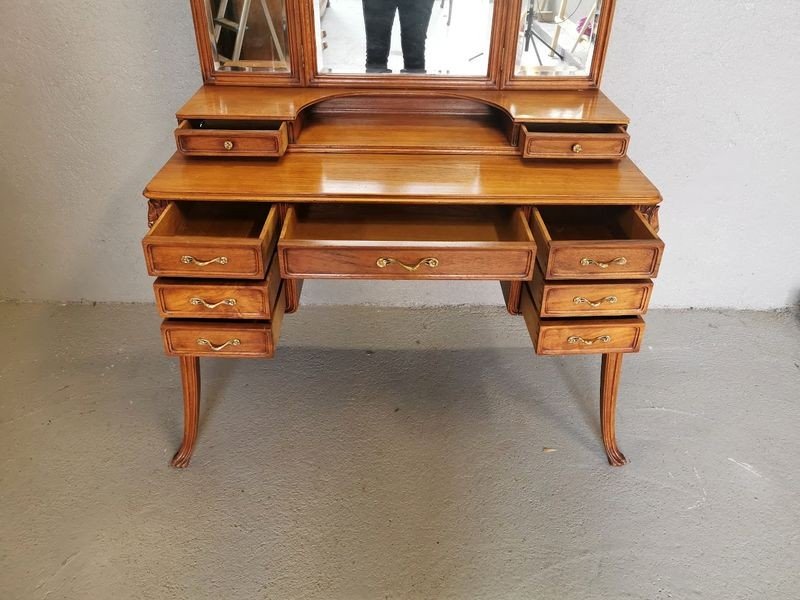 Nancy School Art Nouveau Dressing Table-photo-6