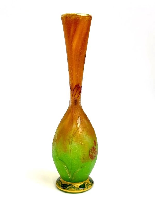Vase Daum Art Nouveau "aux Tulipes"-photo-3