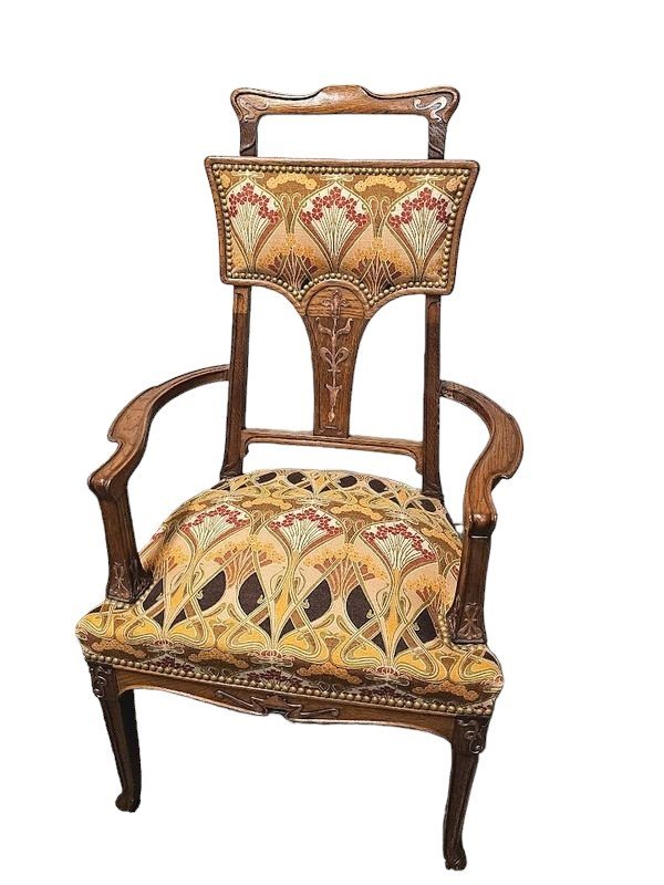 Art Nouveau Office Armchair-photo-6