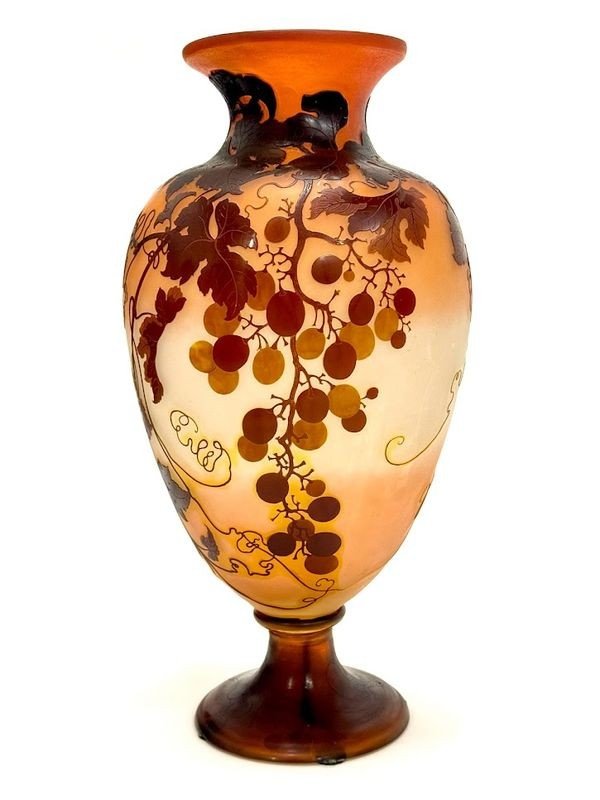 Emile Gallé Vase Art Nouveau  "Vigne Vierge"