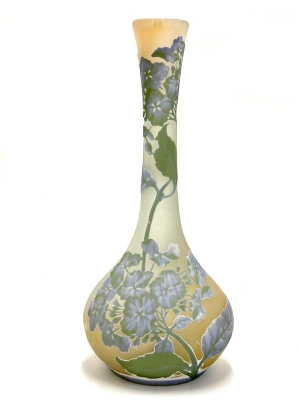 Emile Gallé Art Nouveau Vase “hydrangea”