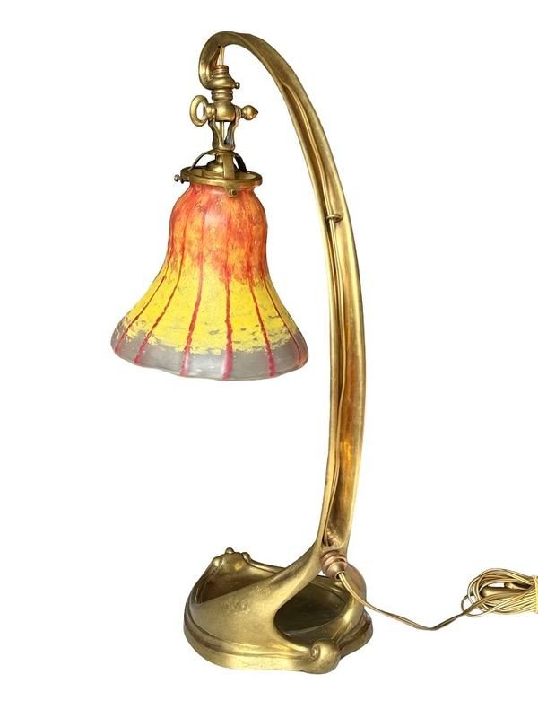 Daum Nancy Art Nouveau Desk Lamp-photo-3