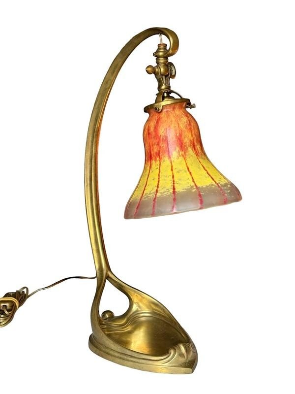 Daum Nancy Art Nouveau Desk Lamp-photo-4