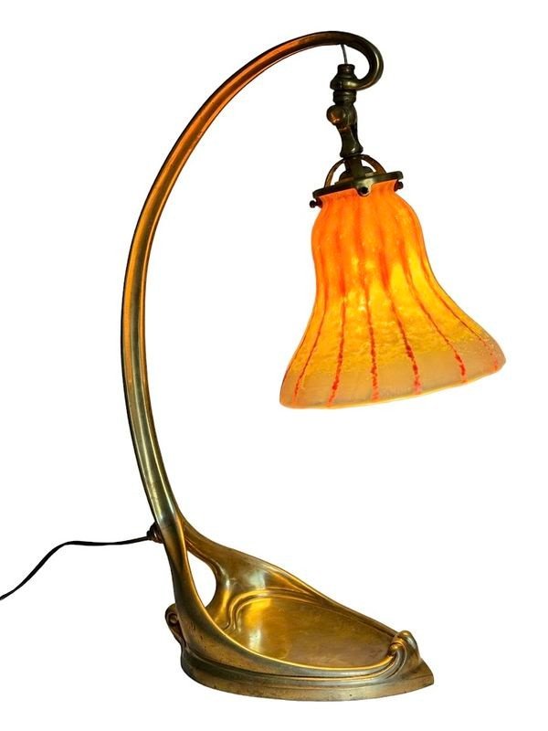 Daum Nancy Art Nouveau Desk Lamp-photo-7