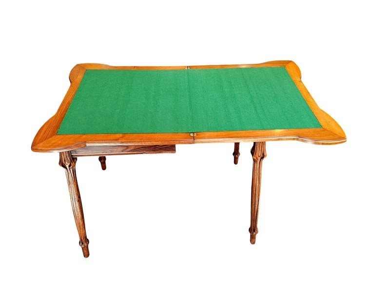 Louis Majorelle Art Nouveau Games Table "with Clover"-photo-6