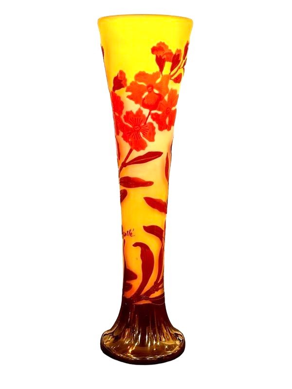 Emile Gallé Vase Art Nouveau  "Aux Œillets"