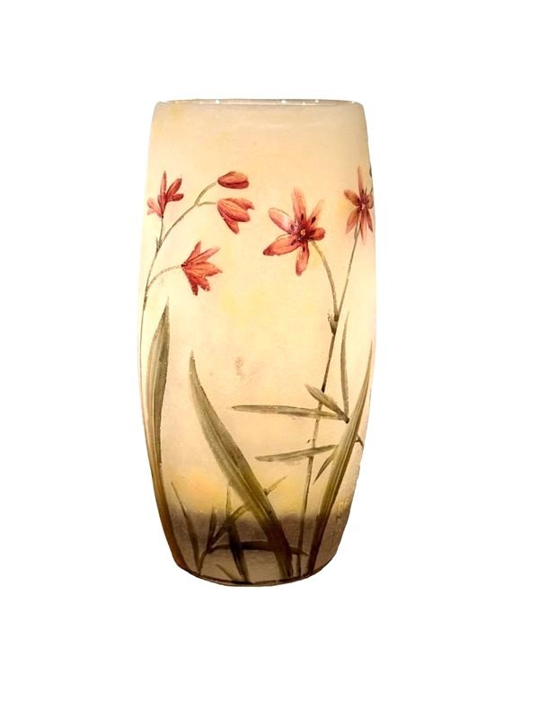 Daum Nancy Vase "lily Of The Cafres"-photo-3