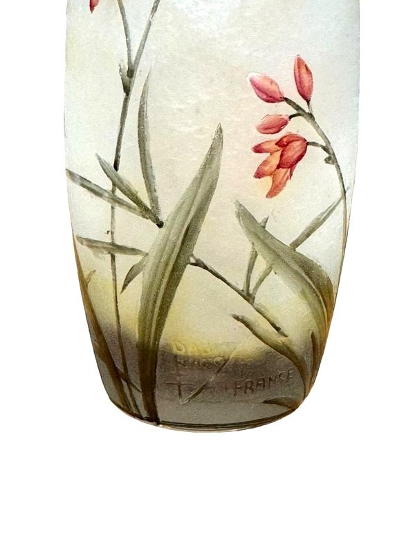 Daum Nancy Vase "lily Of The Cafres"-photo-1