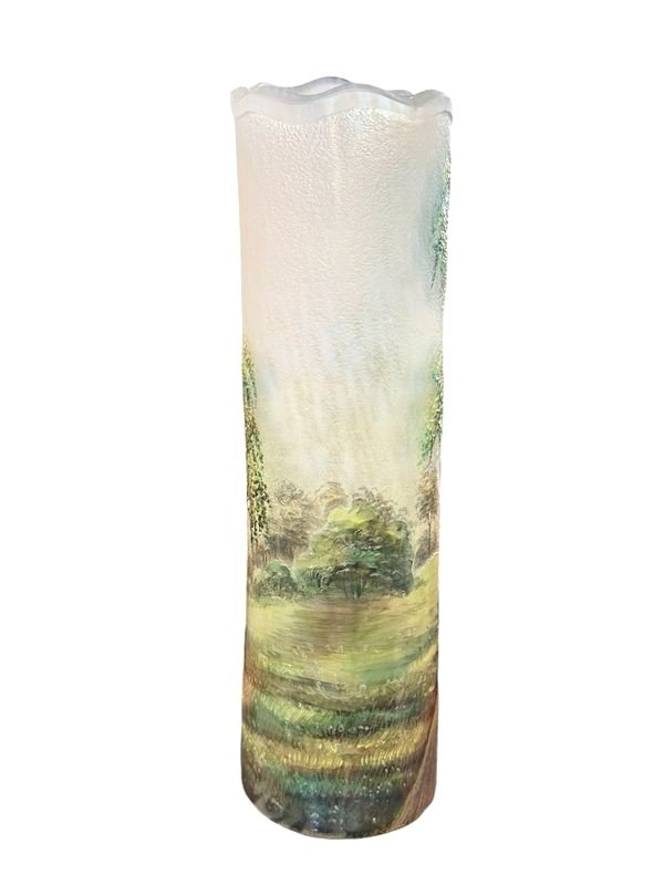 Lamartine Vase "lake Landscape"-photo-3