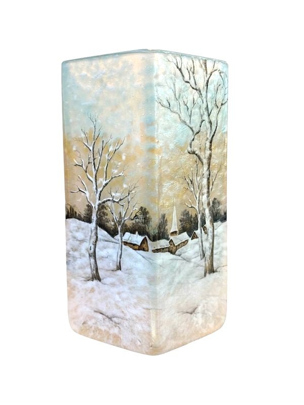 Daum Nancy Vase "Paysage Hollandais"