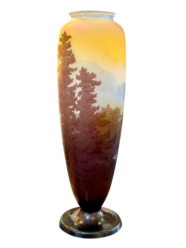 Emile Gallé Vase "Paysage Alpin"-photo-4