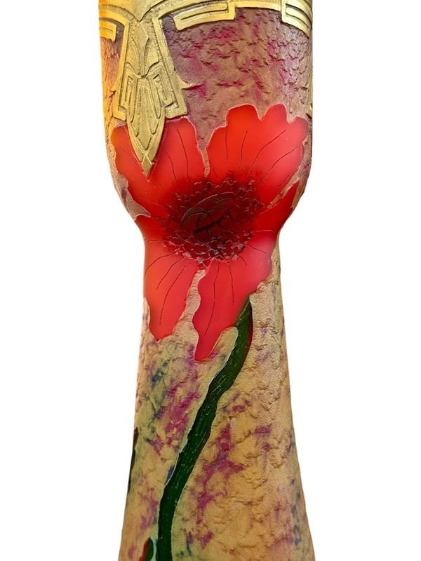 Legras Vase Balustre Art Nouveau "indiana"-photo-2