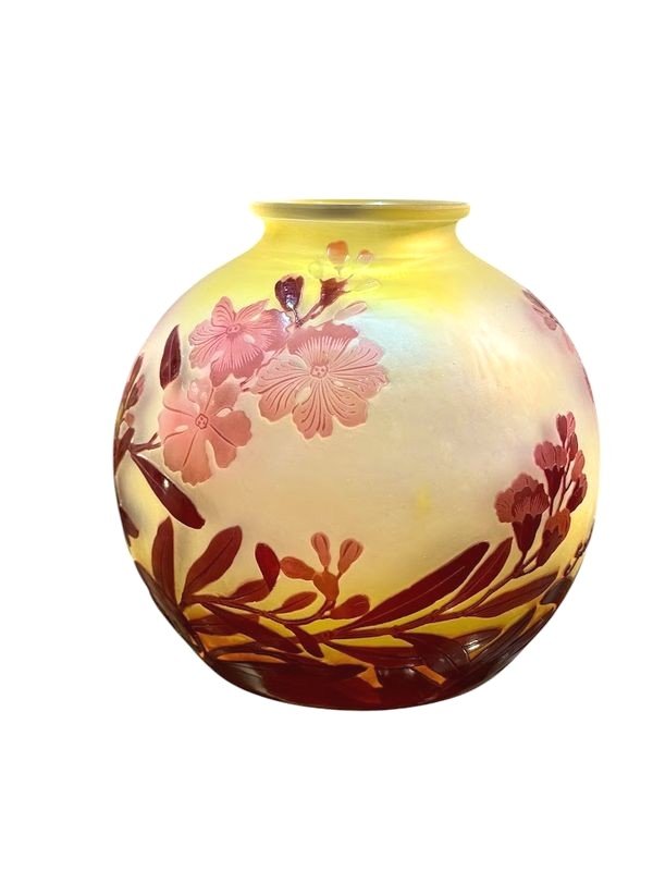 Emile Gallé Vase Art Nouveau "Fleurs De Pommier"-photo-4