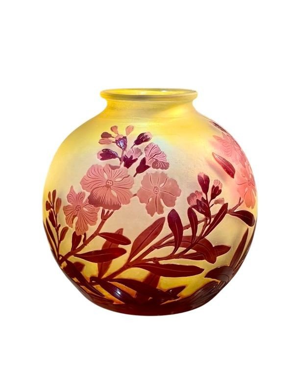 Emile Gallé Vase Art Nouveau "Fleurs De Pommier"