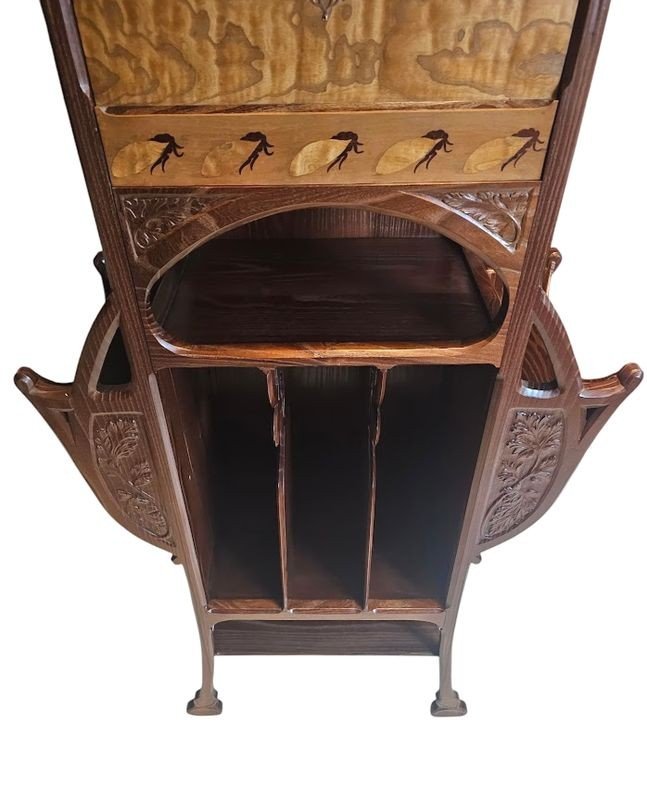 Maurice Alet Art Nouveau "aux Cigales" Intermediate Furniture-photo-2