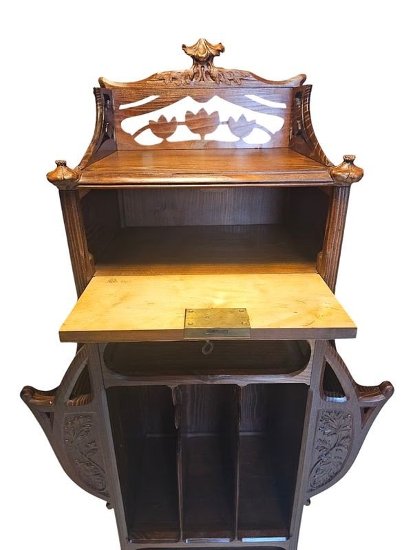 Maurice Alet Art Nouveau "aux Cigales" Intermediate Furniture-photo-3