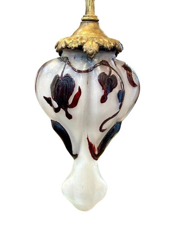 Muller Frères Lunéville Lampe Art Nouveau "Cœur de Marie"-photo-2