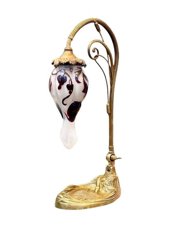 Muller Frères Lunéville Lampe Art Nouveau "Cœur de Marie"