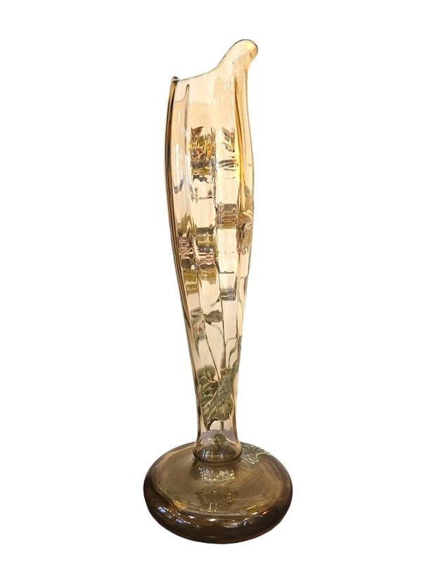 Emile Gallé Vase Art Nouveau "Tournesols"-photo-3