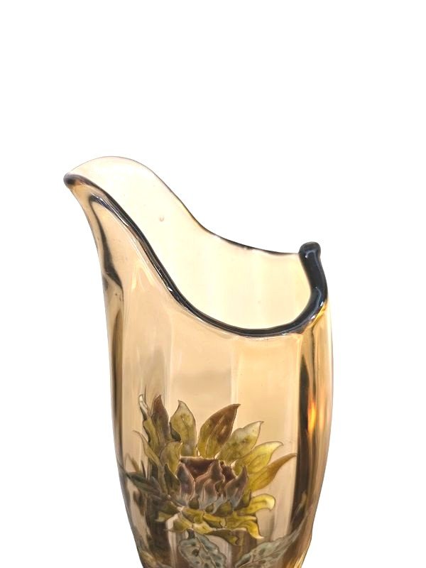 Emile Gallé Vase Art Nouveau "Tournesols"-photo-5