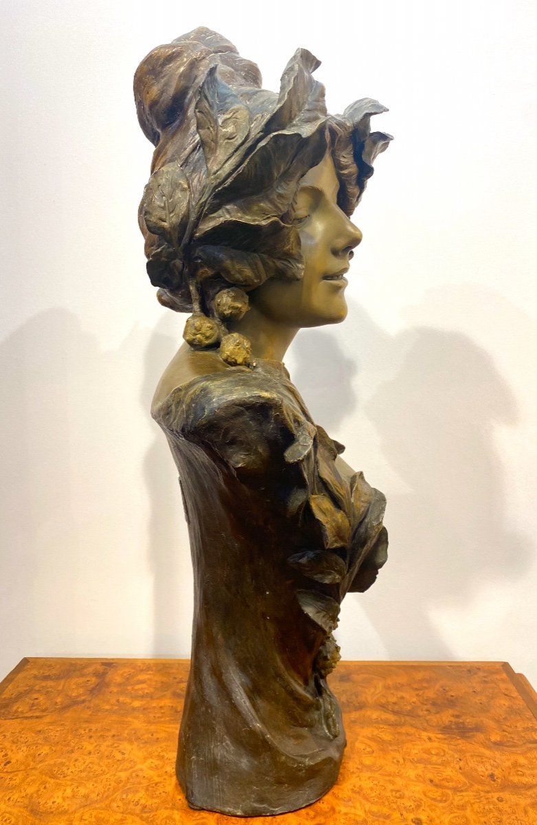 Art Nouveau Terracotta Bust Goldscheider-photo-2