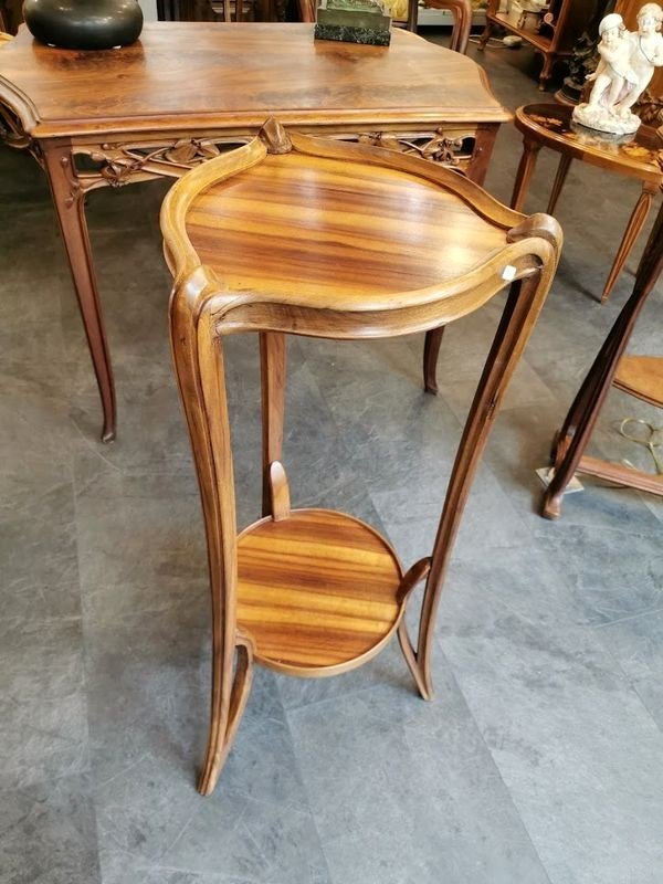 Louis Majorelle Art Nouveau Pedestal Table-photo-2